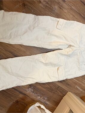 H&M Cream Cargo-Style Kids Jeans